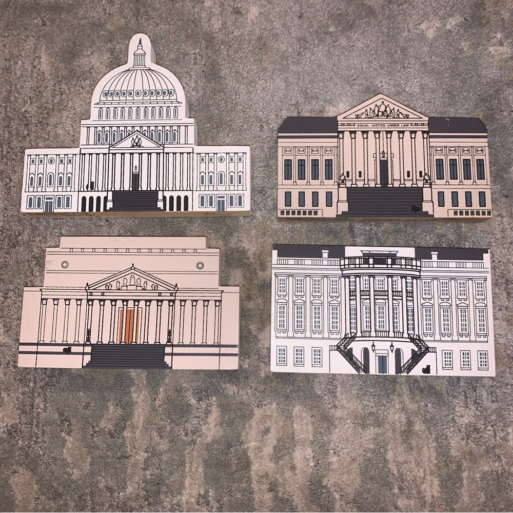 The Cats Meow  Washington DC Series Set Of 4: Vintage
